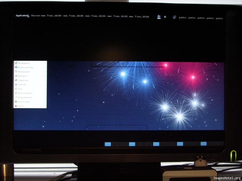 Ecran sous Fedora 17