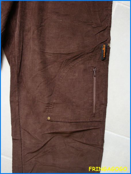 PYGMEES Pantalon Chocolat cotelé NEUF Taille S / 36 38  