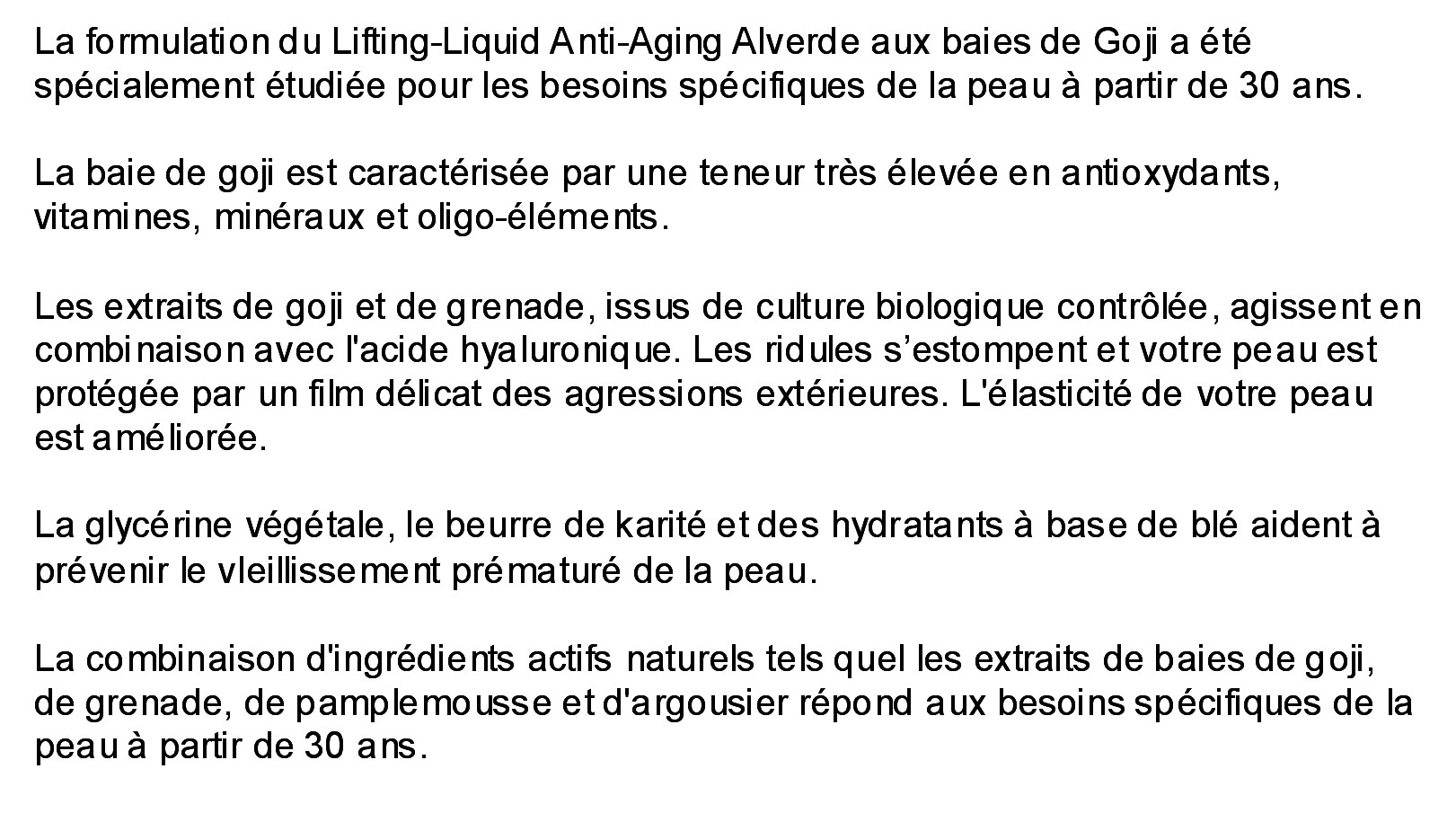 Lifting Liquid Anti Age Goji Naturel Cult Bio Alverde